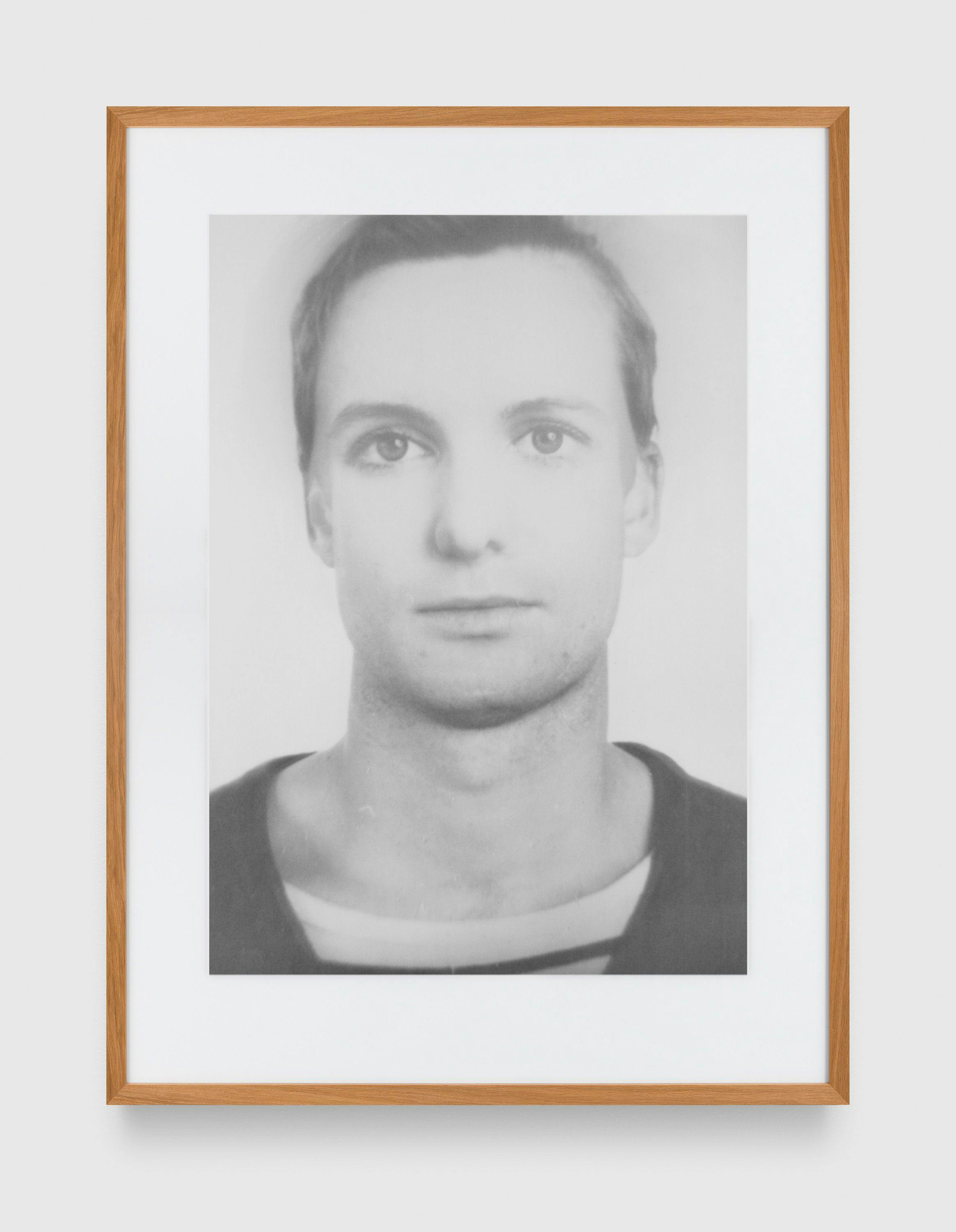 A print by Thomas Ruff, titled anderes Porträt Nr. 143/131, dated in 1994 and 1995.