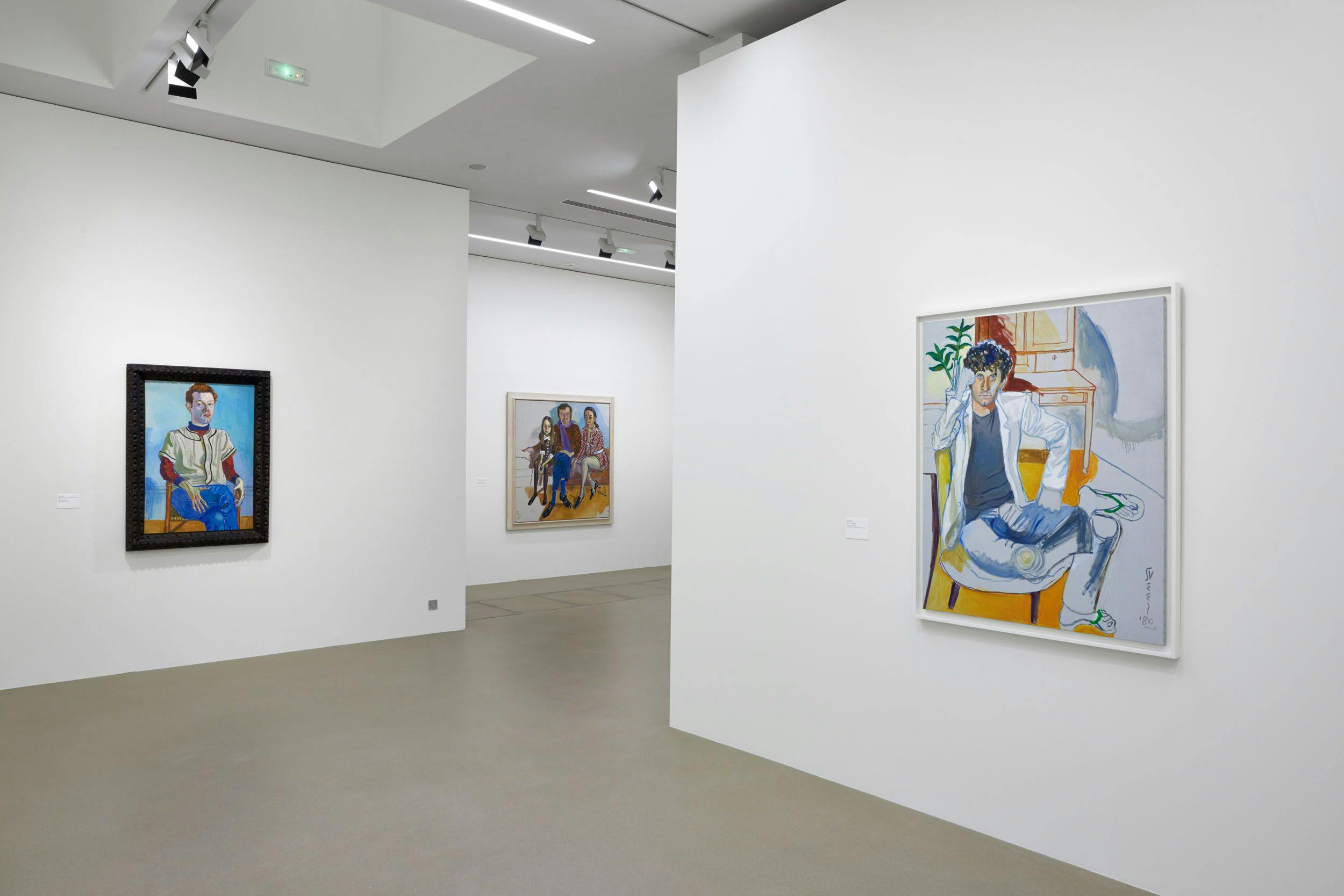 Installation view of¬†the exhibition Alice Neel: Painter of Modern Life,¬†at the¬†Fondation Vincent van Gogh in Arles, France, dated 2017.