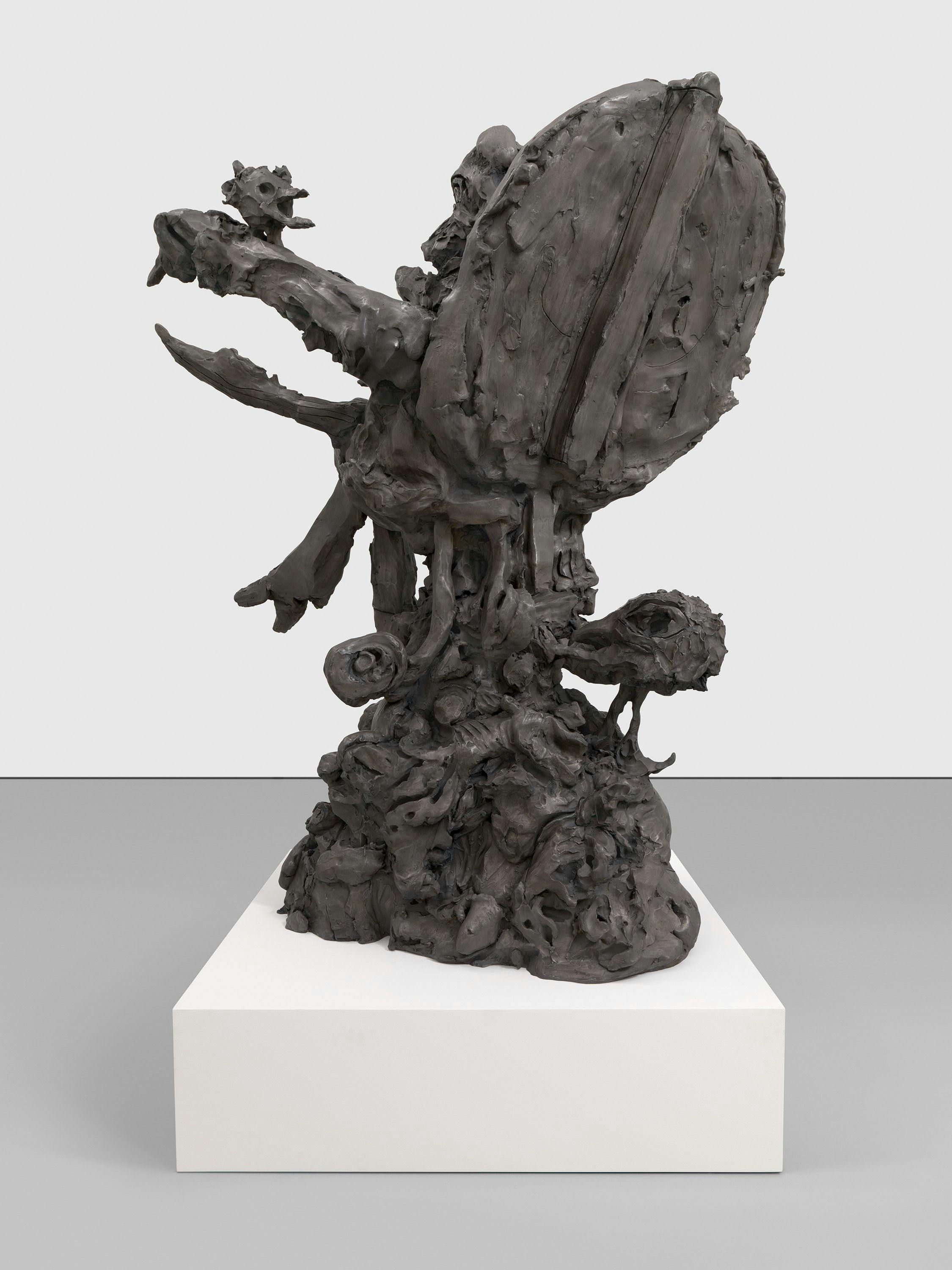 A sculpture by Dana Schutz, titled Victor, dated 2021.